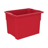 Cutie de depozitare stivuibila pentru scoala si gradinita, marimea XL rosu - 4