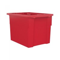 Cutie de depozitare stivuibila pentru scoala si gradinita, marimea XL rosu - 3