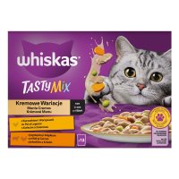 WHISKAS Tasty Mix Creamy Creations, hrana umeda pentru pisici cu pui si legume, miel si curcan, in sos, 12 x 85 g - 9
