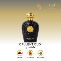 Lattafa Opulent Oud, parfum arabesc unisex Eau de Parfum 100 ml, original din Dubai - 1