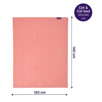 Paturica din bumbac 120 x 140 cm Coral Clevamama 3454 - 3