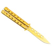 Briceag fluture IdeallStore®, Future Wings, otel inoxidabil, 24 cm, auriu - 3