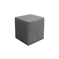Taburet ROKA, gri deschis, 35x35x38 cm - 1