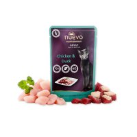 NUEVO Pui si Rata - Hrana Umeda Fara Cereale pentru Pisici cu Apetit Capricios, 85g - 2