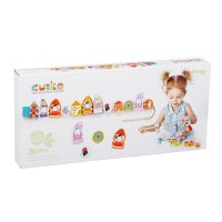 Cubika Jucarie din Lemn - Joc de Indemanare cu Papusi - 1