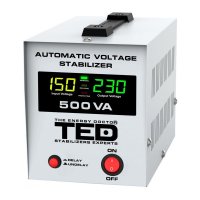 Stabilizator de retea 500VA cu AVR si iesire Schuko - 1