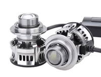 Set 2 becuri V6 auto LED H7 de 100W 6000k lumina alb rece si flux luminos - 1