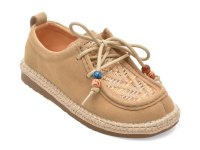 Mocasini GRYXX bej, 361, din piele intoarsa - 1