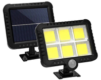 Proiector Solar 10W SL-F120 cu 6 Casete COB si Senzor de Lumina si Miscare - 1