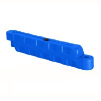 Bariera modulara delimitare traseu karting, piste sau parcari, HDPE, umplere cu apa, anti-impact, rezistenta UV, interior exterior 100x12x18 cm, albastru - 1