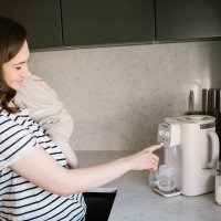 Espressor pentru prepararea laptelui praf Kidwell Piim white cu dozare automata - 5