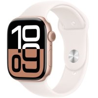 Apple Watch Series 10 2024, GPS, Aluminium 46mm N/A Rose Gold Foarte bun - 1