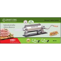 Craft-Tec MX130 - Masina de Carnati Orizontala cu Capacitate de 5.5kg si 5 Palnii - 2