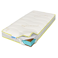 Ortopedicus Zen Baby, saltea ortopedica pentru copii 70x140 cm cu arcuri Pocket, cocos si bambus - 1