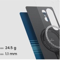 Husa Pitaka MagEZ 6 pentru Samsung Galaxy S25 Moonrise - Protectie din Fibra de Aramida - 2