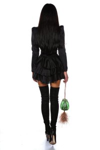 Rochie Ruffle NEGRU - 1