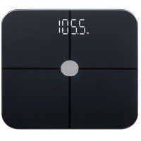 Cantar de baie electronic Adler AD 8187b, capacitate 180 kg, ecran LED, masurare BMI, culoare neagra - 1