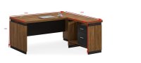 Birou reversibil Oscar PakoWorld Nuc 200x100x76 cm - 3