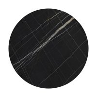 Blat de masa, Relian, Rotund, Negru, 69x69x1.2 cm - 1