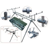 Rod Pod 4 lansete aluminiu Baracuda RP 3 - 1