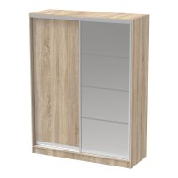 Dulap dormitor PakoWorld Korredor cu oglinda, Sonoma, 160 x 60 x 220 cm - 1