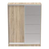 Dulap dormitor PakoWorld Korredor cu oglinda, Sonoma, 160 x 60 x 220 cm - 3
