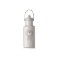 Sticla termos lichide, Jane, Din otel inoxidabil, Cu mentinere de temperatura de pana la 12 ore, 350 ml, Bpa Free, Conform cu EN 1186:2022EN 12546-1:2000UNE EN 14372:2005, Sand - 1