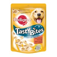 PEDIGREE Tasty Bites cu branza pentru caini, pernite delicioase, 140g - 1