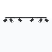 Lustra Sollux Lighting Merida Negru 118x6x16 cm - 2