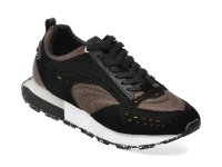 Pantofi sport barbatesti GRYXX M031, negri, din piele naturala si material textil - 1