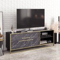Comoda TV Polka Negru - Design Modern si Functionalitate - 1