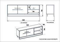 Comoda TV Polka Negru - Design Modern si Functionalitate - 6