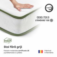 Saltea FRESH ERGO GREEN LINE, spumă poliuretanică, reversibilă, hipoalergenică, ortopedică, Grosime 16 cm - 5