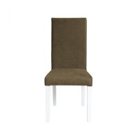 Scaun living TEO, picioare lemn alb, stofa z kaki, 46x60x98 cm - 1