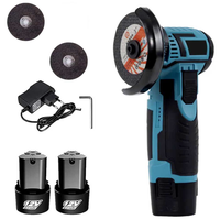 Mini Polizor Unghiular Flex Electric 12V cu 2 Acumulatori si 4 Discuri de Tăiere 76MM - 1