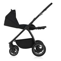 Carucior 3 in 1 Lionelo Meril, cu landou de dimensiune XL, reversibil, cu scoica auto testata ADAC, cu accesorii, pana la 22 kg, conform cu EN1888-1 EN1888-2, EN1466, negru - 4