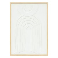 Tablou cu rama Bobby Pako World Alb 50x2.6x70 cm - 1