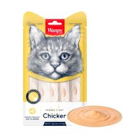 WANPY Creamy Treat, Pui, punguță recompense monoproteică pisici, (piure), 70g - 3