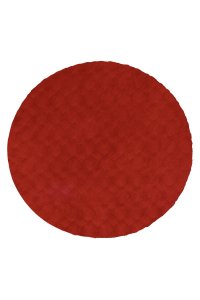 Covor Rotund Diamond Cut Rosu 120 cm - Eleganta si Confort - 1