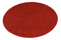 Covor Rotund Diamond Cut Rosu 120 cm - Eleganta si Confort - 2