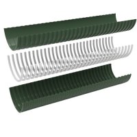 Furtun vidanja, 102mm, super flexibil, rola de 36m, PVC moale cu aditivi de cauciuc sI cu spirala rigida din PVC - 2