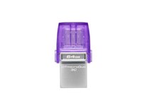 Kingston microDuo 3C 64GB USB Flash Drive, USB 3.0, Violet - 2