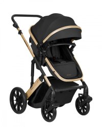 Carucior modular 3in1 KikkaBoo Darling Black 2024 - reversibil si usor de manevrat - 4