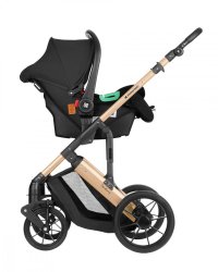 Carucior modular 3in1 KikkaBoo Darling Black 2024 - reversibil si usor de manevrat - 10
