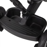 Tricicleta pentru copii Kinderkraft Easytwist Midnight Green cu scaun reversibil, pozitie de somn, cauciucuri PU, protectie UV de la varsta de 9 luni - 11