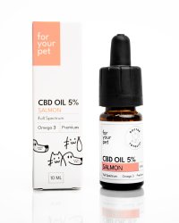Ulei de CBD 5% pentru Caini si Pisici Aroma de Somon Doctor Totolici, 10 ml - 1