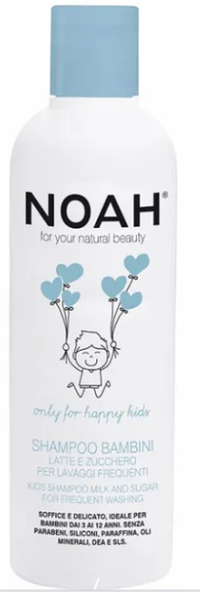 Sampon pentru copii cu lapte si zahar, 250ml, Noah - Spalare frecventa - 1