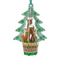 Ornament de brad Craciun Santoro Baubles Brad si animale - 1