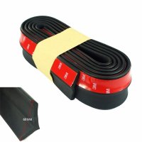 Banda Protectie Spoiler, Bara Tuning Auto Universala din Cauciuc, Neagra, 2.5 M - 4