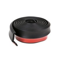 Banda Protectie Spoiler, Bara Tuning Auto Universala din Cauciuc, Neagra, 2.5 M - 2